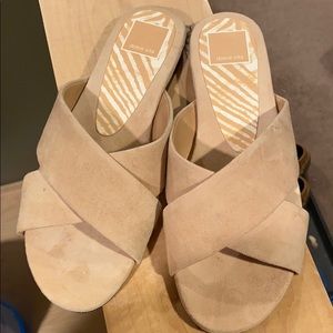 Dolce Vita suede sandal slides